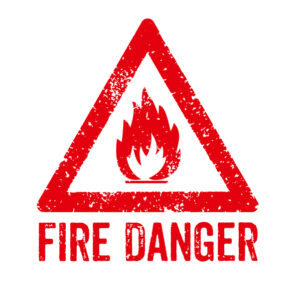fire danger sign