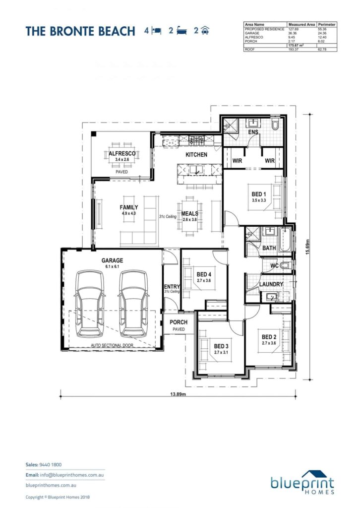 Bronte Beach floorplan