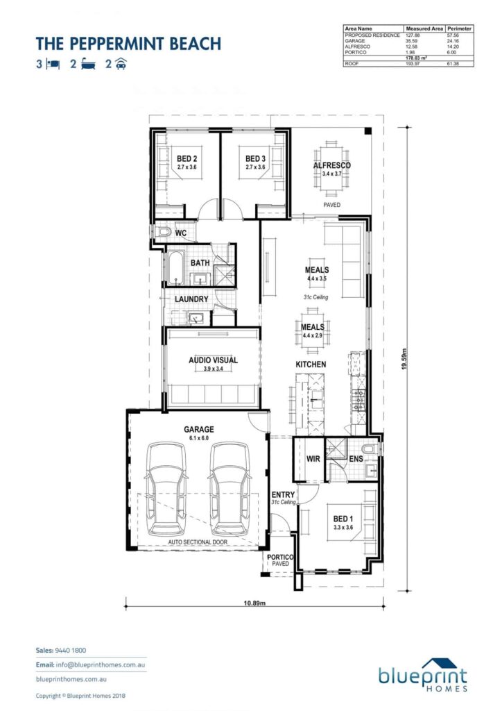 Pepperming Beach floorplan