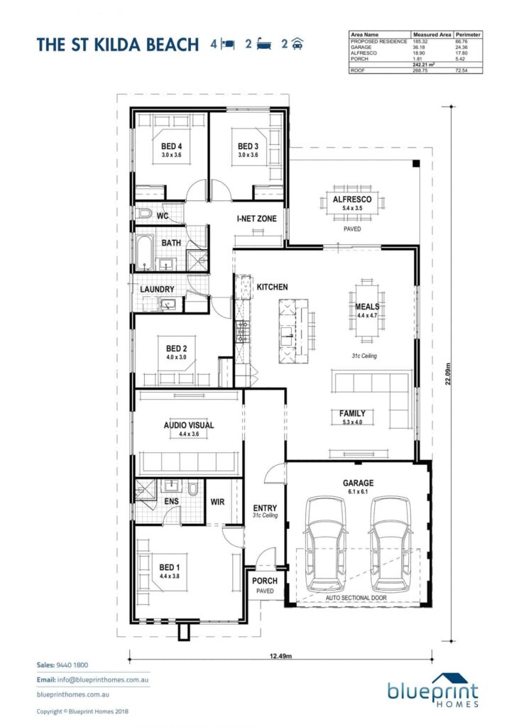 ST Kilda Beach floorplan