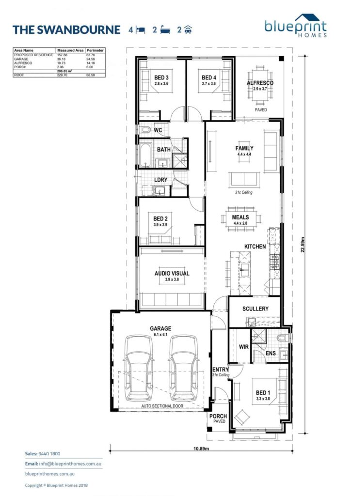 Swanbourne floorplan