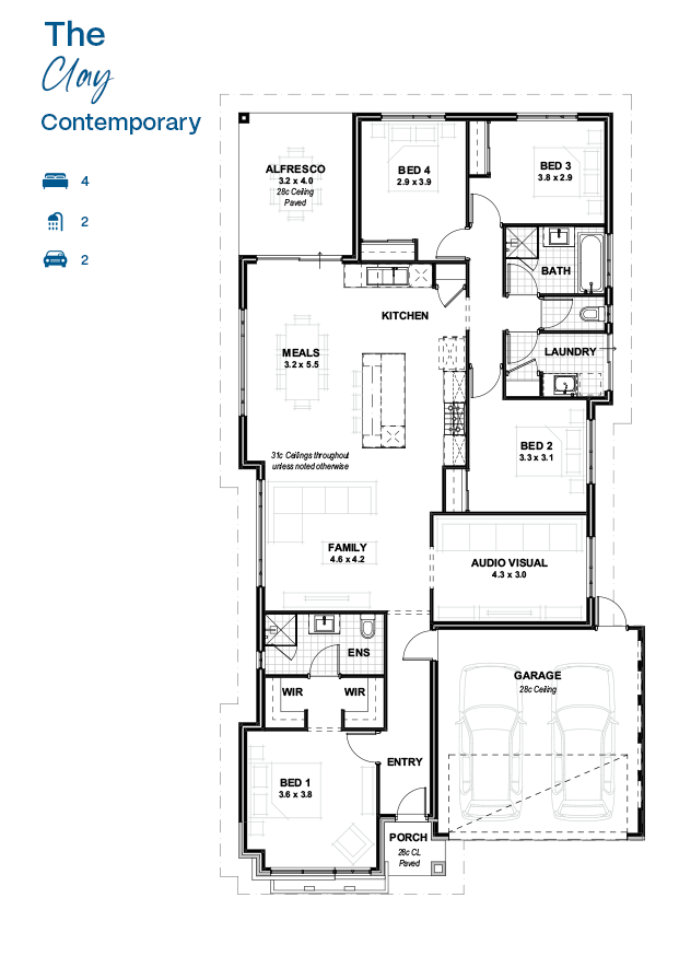 The Clay Contemporary_floorplans