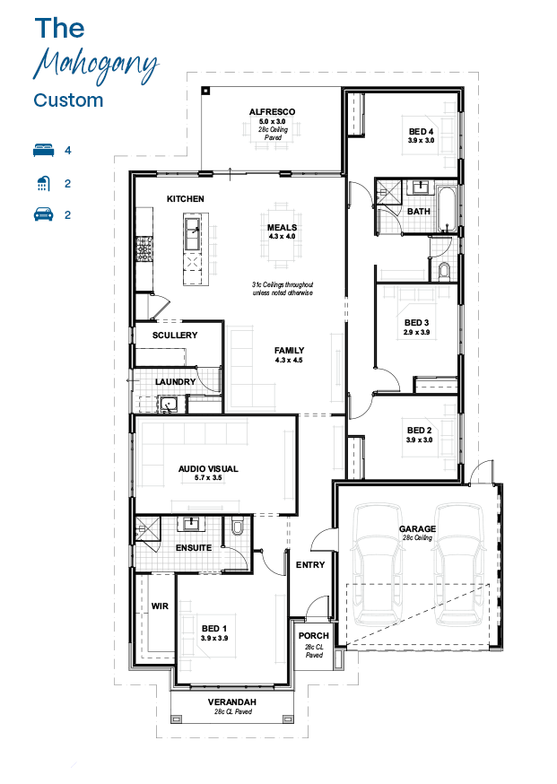 The Mahogany Custom_floorplans
